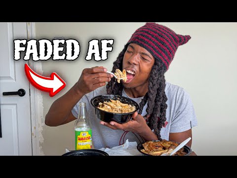 IN NYC EATING JAMAICAN FOOD FADED AF 