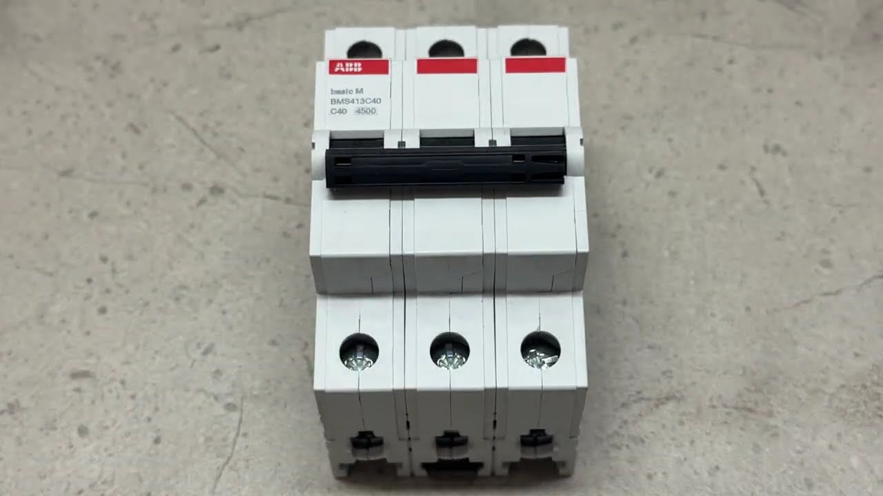 Автоматический выключатель ABB BMS413-C40 3p 40A тип C серия Basic 2CDS643041R0404