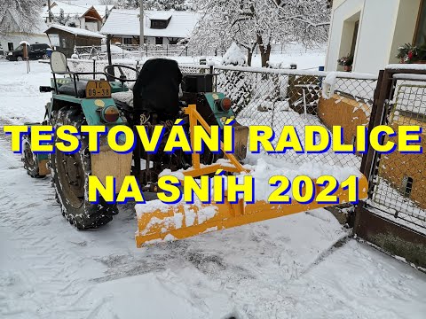 Testování radlice na sníh 2021 (Testing the snow plow)