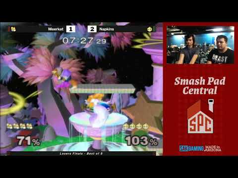SPC 173 SSBM Losers Finals Meerkat (Marth/Fox) vs. Napkins (Peach)