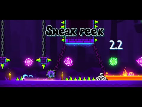 ОБЗОР на второй SNEAK PEEK 2 2 в GEOMETRY DASH!