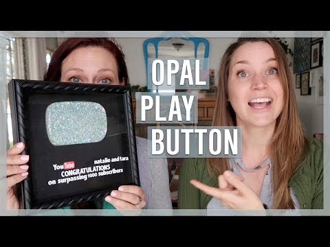 DIY Opal Play Button with Resin