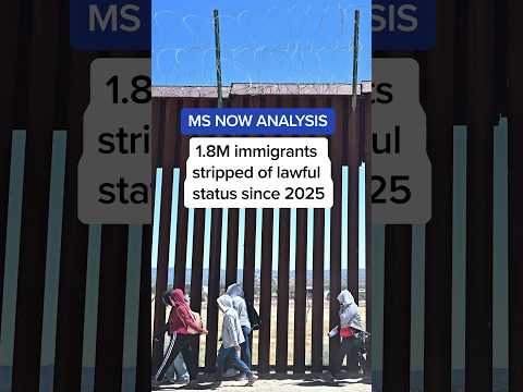 MS NOW ANALYSIS: 1.8M immigrants stripped of lawful status since 2025