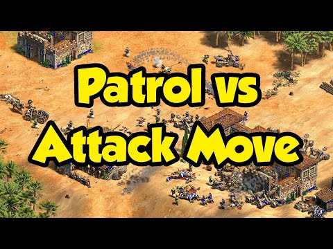 When Attack Move is better than Patrol in Definitive Edition (AoE2)