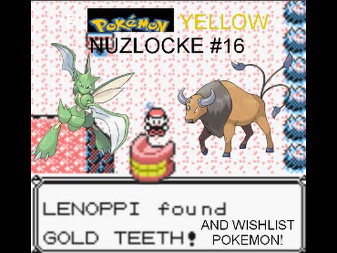 Pokemon Yellow Nuzlocke part 16 Gold Teeth and Wishlist Pokemon