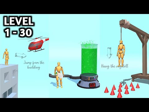 Kick & Break The Ragdoll Games | Level 1 - 30 - YouTube
