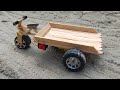 How To Make Toy Cycle Rickshaw Car At Home DIY Electric Troli Gari Khelna Gari Banano Torika