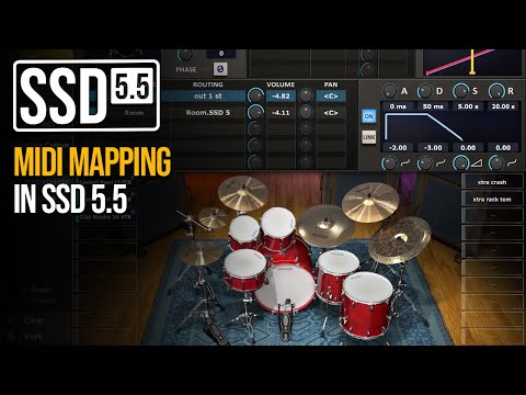 MIDI Mapping In Steven Slate Drums 5.5 (SSD 5.5)