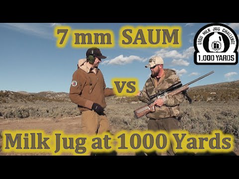 7 mm SAUM vs Milk Jug at 1000 Yards - LRSU Milk Jug Challenge Steve Eames