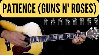 Guns N&#39; Roses - Patience - Easy Guitar - Chords &amp; Lyrics - Chitarra