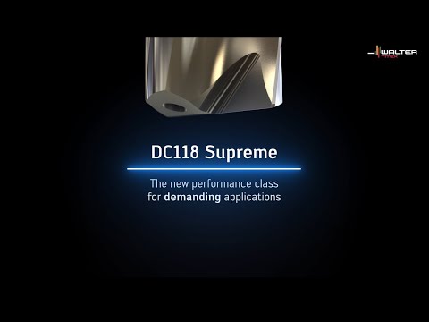 DC118 SUPREME SOLID CARBIDE DRILL - The new performance class for demanding applications.