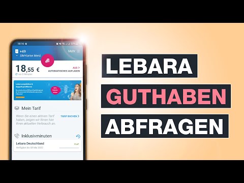 Lebara Guthaben abfragen - Testventure