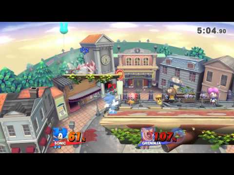 Super Smash Bros for Wii U: Miracles (Sonic) vs. Dockman (Greninja)