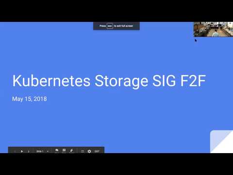 "F2F Intro & Voting on Topics" by Saad Ali (Google) at Kubernetes SIG Storage F2F May 2018