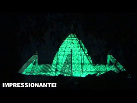 Queima de fogos: Santuário Santa Terezinha em Tubarão, SC.