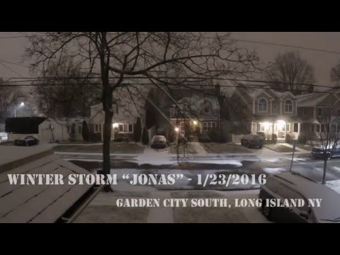Winter Storm "Jonas" TimeLapse - Long Island NY 1/23/2016