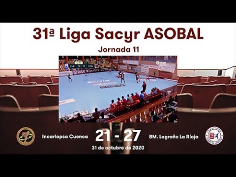 31ª Liga Sacyr ASOBAL J11: Incarlopsa Cuenca - BM. Logroño La Rioja 21-27