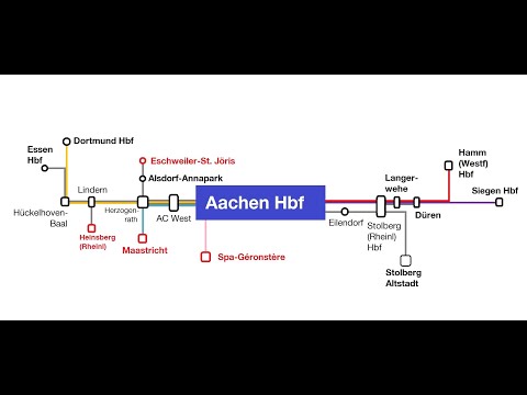 Lautsprecheransagen (Blechelse) im Bahnhof Aachen Hbf