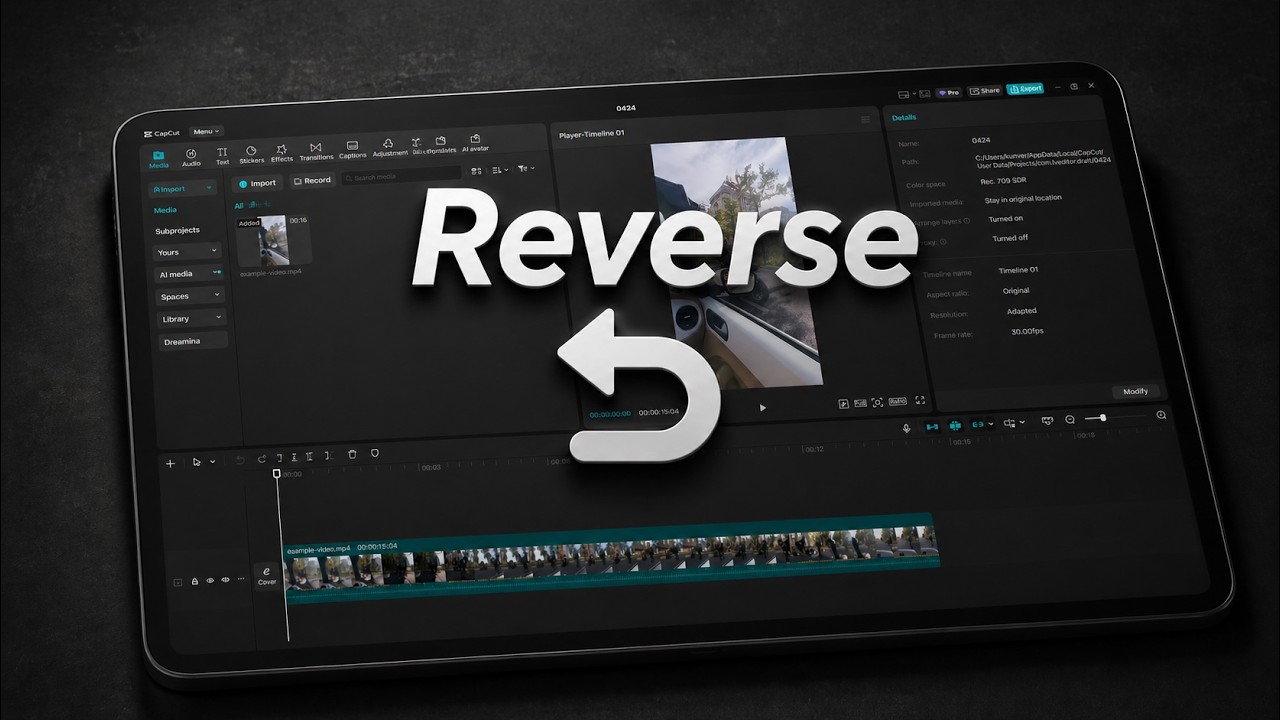 How to Reverse a Video in CapCut thumbnail