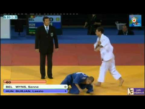 Judo 2013 European Open Men Glasgow: Wyns (BEL) - Burjan (HUN) [-60kg] bronze