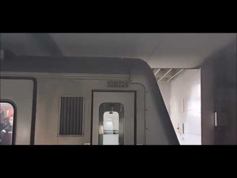 2nd generation train arriving and departing Syntagma station line 2