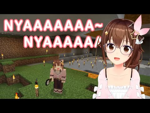 Pekopeko Ch. - Tokino Sora Show Her New Minecraft Avatar Skin And She Proves Herself To Be A Cat [ENG SUB]