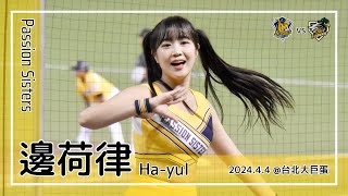 【韓国チア】邊荷律 변하율 Byun Ha-yul | Passion Sisters | 蘇緯達,徐博瑋,岳政華 應援曲 + 嗆司曲 黃潮再起,黃潮來襲,CHARGE [中文歌詞]