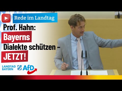 Prof. Hahn: Bayerns Dialekte schützen - JETZT!