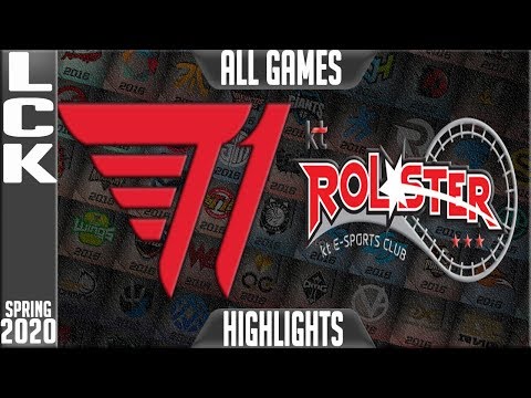 T1 vs KT Highlights ALL GAMES | LCK Spring 2020 W2D2 | T1 vs KT Rolster