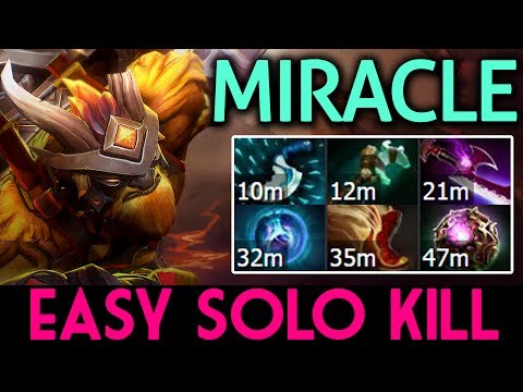 Miracle- Dota 2 [Earthshaker] Easy Solo Kill Style