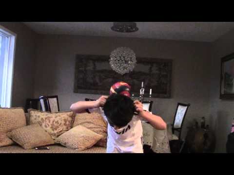 balancing a small ball on my head