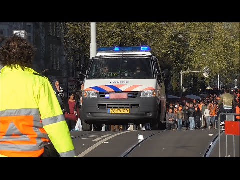 4X PRIO1 Politie in Amsterdam tijdens Koningsdag! #99