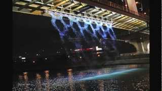 2010年國際花卉博覽會大直橋數位水幕工程
