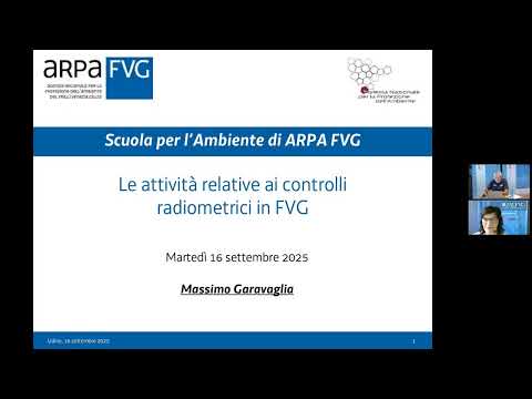 frame del video: le attività relative ai contro..., visibile all'interno del canale youtube di arpa fvg