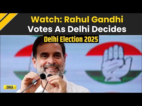Delhi Election 2025: Rahul Gandhi Casts His Vote | Delhi Election Voting | AAP | BJP | Congress