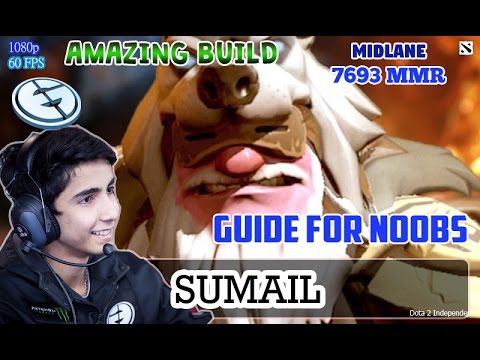 EG Sumail Play Dota 2 Sniper | Guide for Noobs | Amazing Build Pro Gameplay