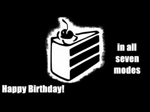 Happy Birthday! (In All 7 Modes) - Fun with Music Theory