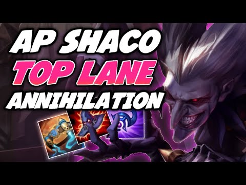 AP SHACO TOP LANE COMPLETE ANNIHILATION!