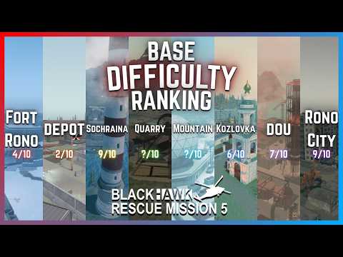 How Difficult is Every Base? | Blackhawk Rescue Mission 5 ROBLOX