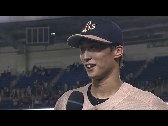バファローズ・駿太選手ヒーローインタビュー 2015/8/4 M-Bs