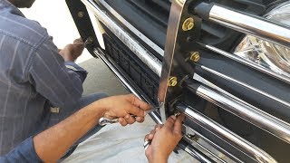How to Fix Car Front Bumper Guard | DIY | Car Front Bumper Guard Fitting | Tamil4U