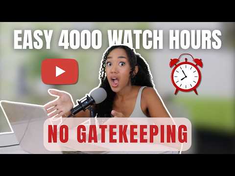 The EASIEST way to get Youtube watch hours FAST! (Nobody talks about this!)