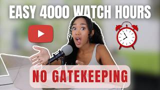The EASIEST way to get Youtube watch hours FAST! (Nobody talks about t