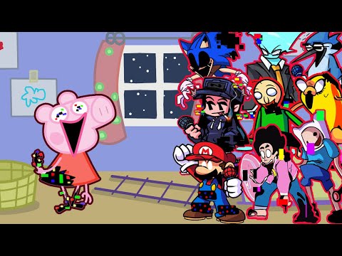 FNF - Discovery Glitch But All Pibby Characters Sings It 🎤 (Every Turn a Different Character Sings)