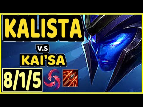 GUMAYUSI (KALISTA) vs KAI'SA - 8/1/5 KDA BOTTOM ADC CHALLENGER GAMEPLAY - KR