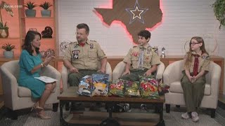 Boy Scouts of America selling popcorn in Austin