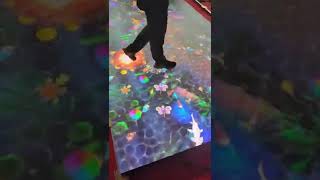 Induction led floor tile screen makes every step so exciting#shorts #leddisplay #eagerled