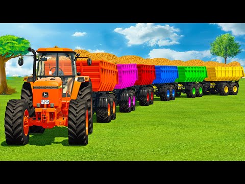 LOAD ORANGES & TRANSPORT WITH NEW HOLLAND TRACTORS - FARMING SIMULATOR 25