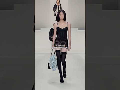 The hair the outfit👀 #runway #fashion #model #dolcegabbana #shorts