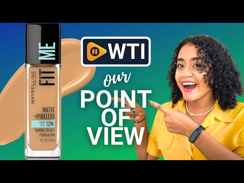 Maybelline Fit Me Matte + Poreless Liquid Oil-Free Foundation Makeup - WTI product video review